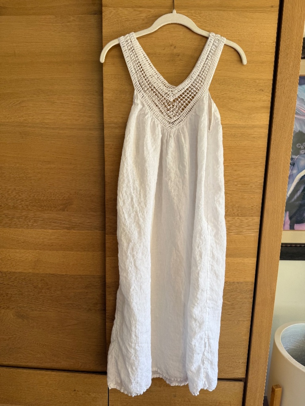 HARTFORD White Linen Dress
